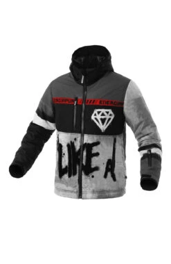 Energiapura - Diamond Printed - Skijacket With Hood