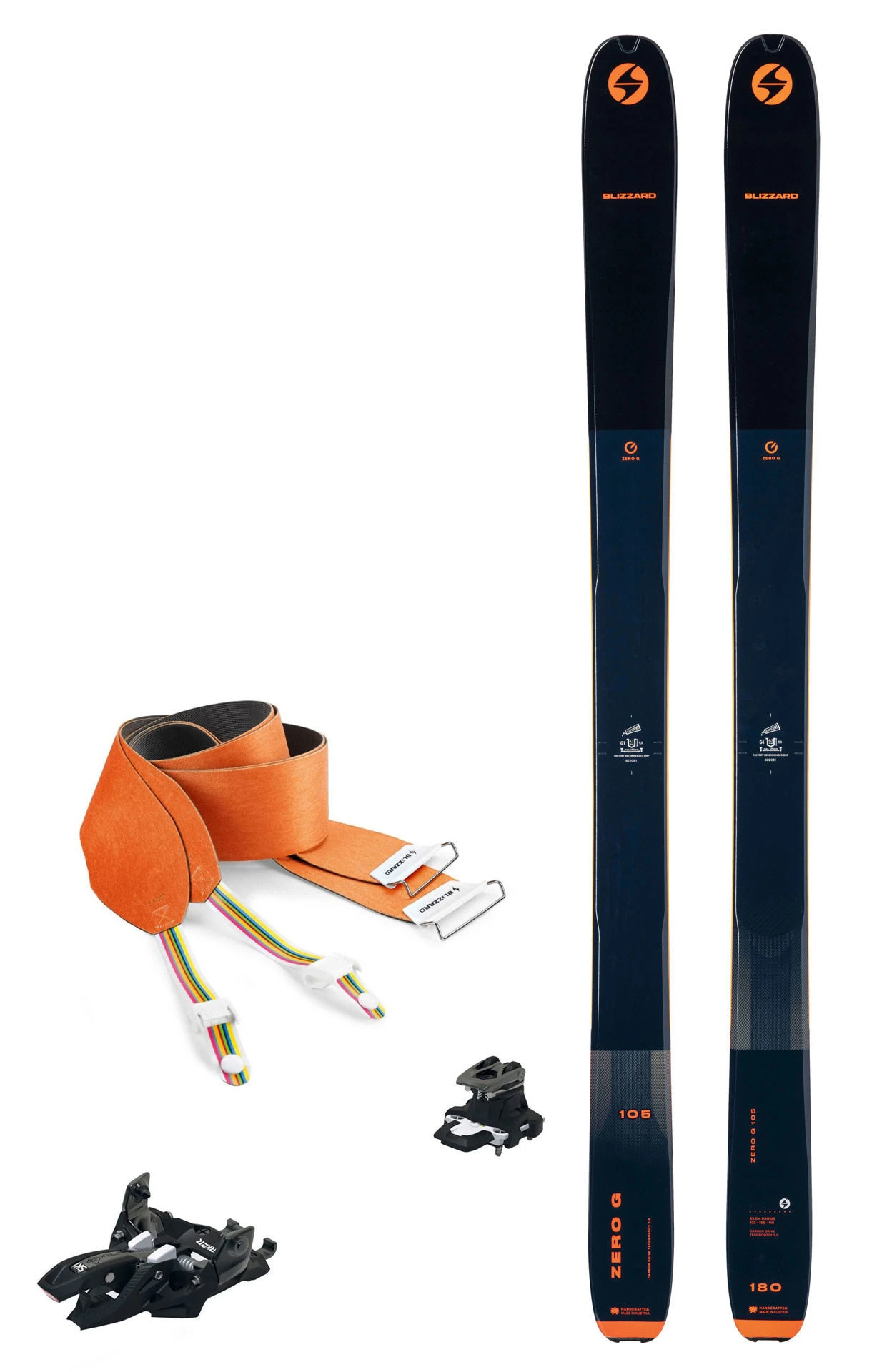 Set - Blizzard - Zero G 105 (Flat) + Marker Alpinist 10 + Skin Zero 105 3 Set - Blizzard - Zero G 105 (Flat) + Marker Alpinist 10 + Skin Zero 105